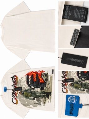 Godspeed Burnout Tee – Cream – Medium – NWT